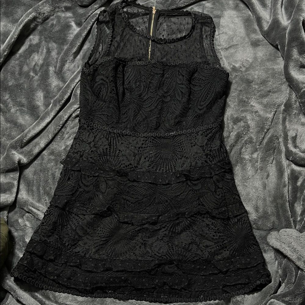 Lilly Pulitzer Elegant Black Lace Dress